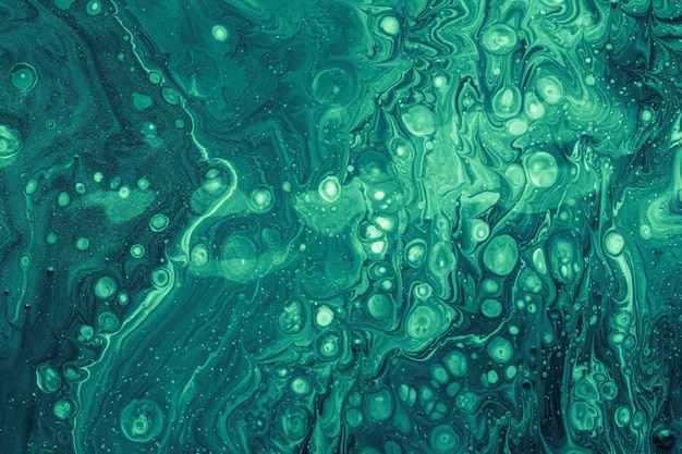pintura acrilica abstracta burbujas verde azulado 23 2148315530
